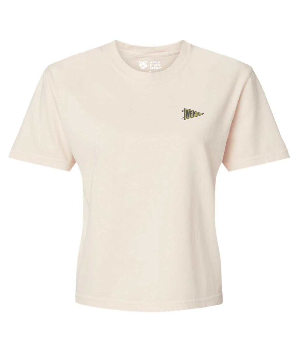 WFP Grand Park Pro Flag Lifestyle Crop Tee - Ivory (PREORDER ONLY-WON'T SHIP UNTIL September 14th, Pre-Orders close September 2nd, 2026 11:59 PM EST)