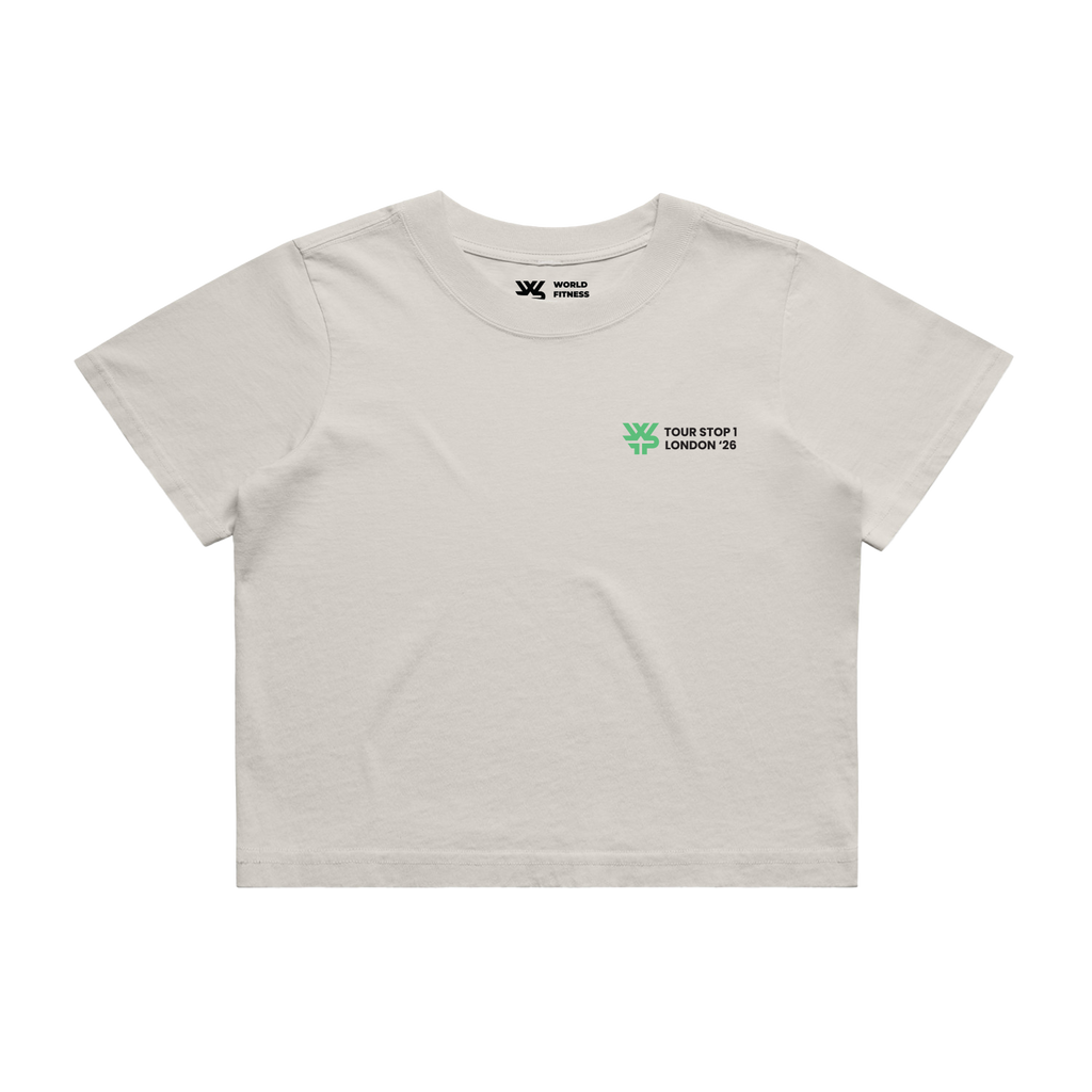 WFP London Pro Tower Bridge Crop Tee- Faded Bone