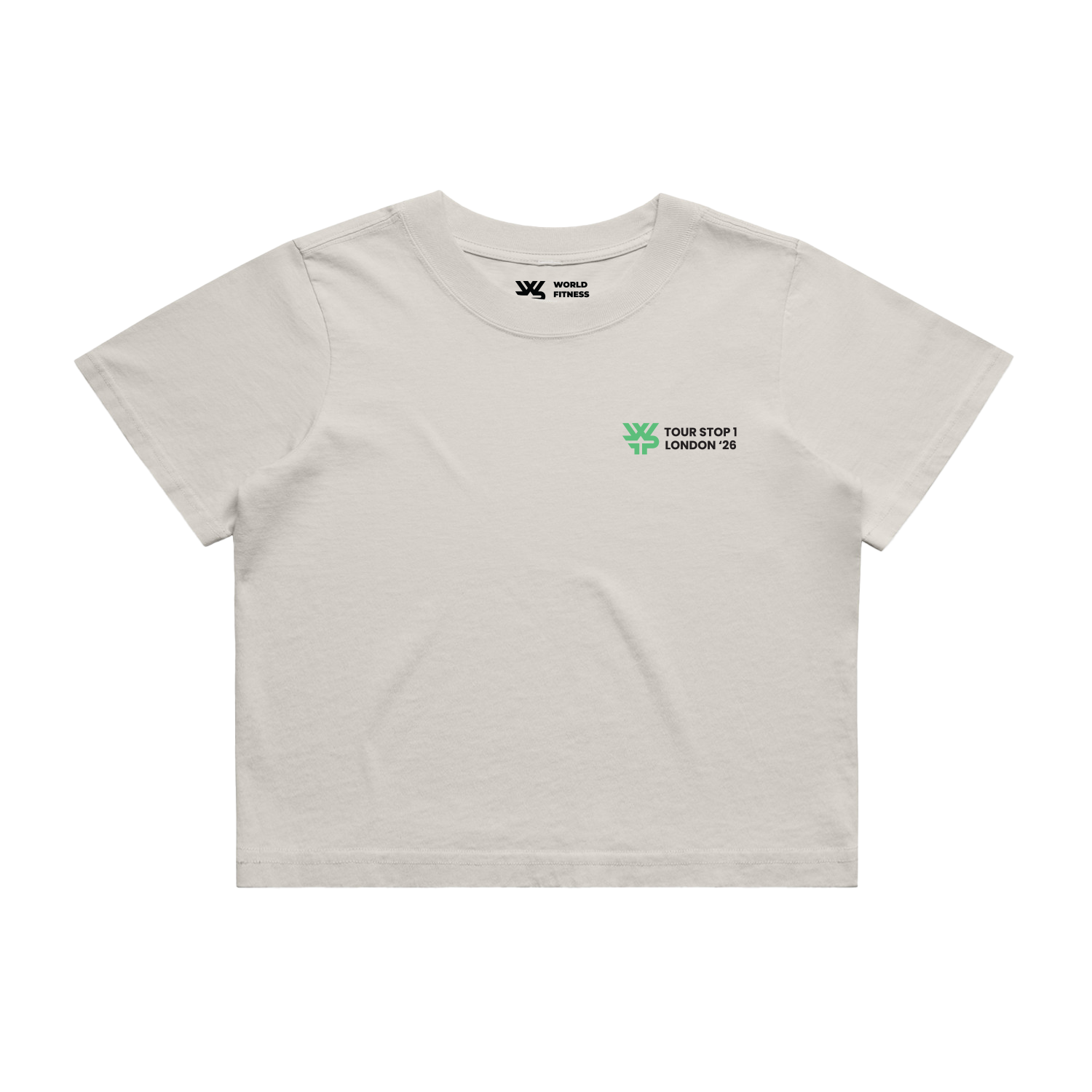WFP London Pro Tower Bridge Crop Tee- Faded Bone