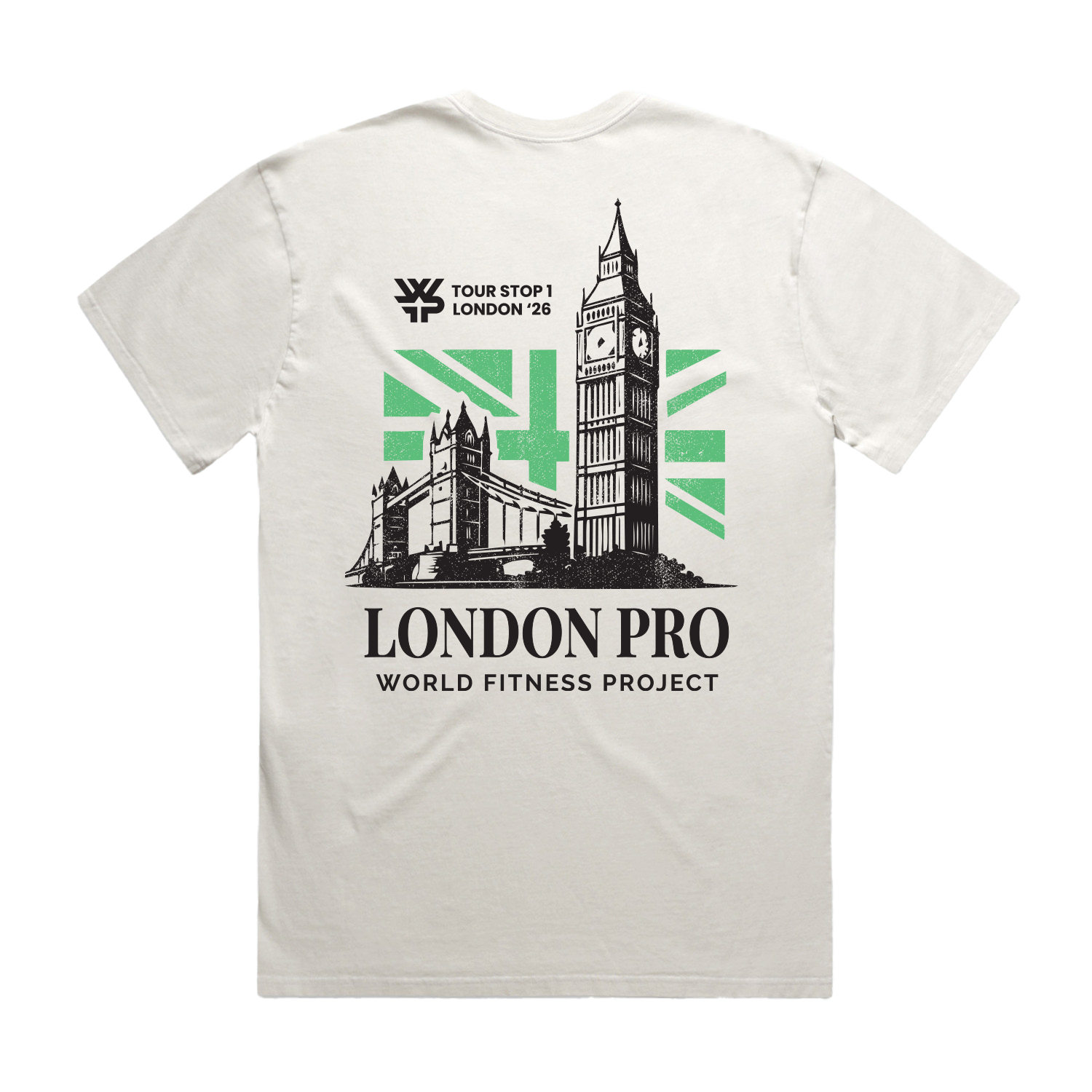 WFP London Pro Tower Bridge Heavy Faded Tee- Bone