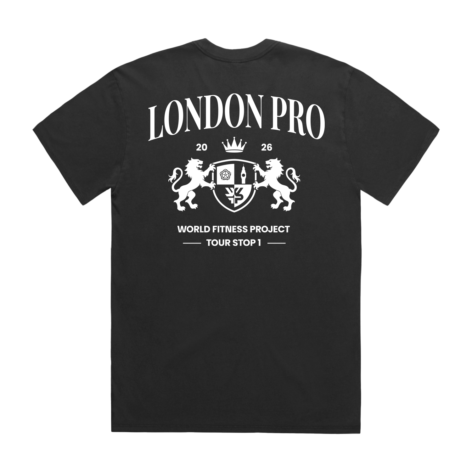 WFP London Pro Heavy Faded Tee- Coal