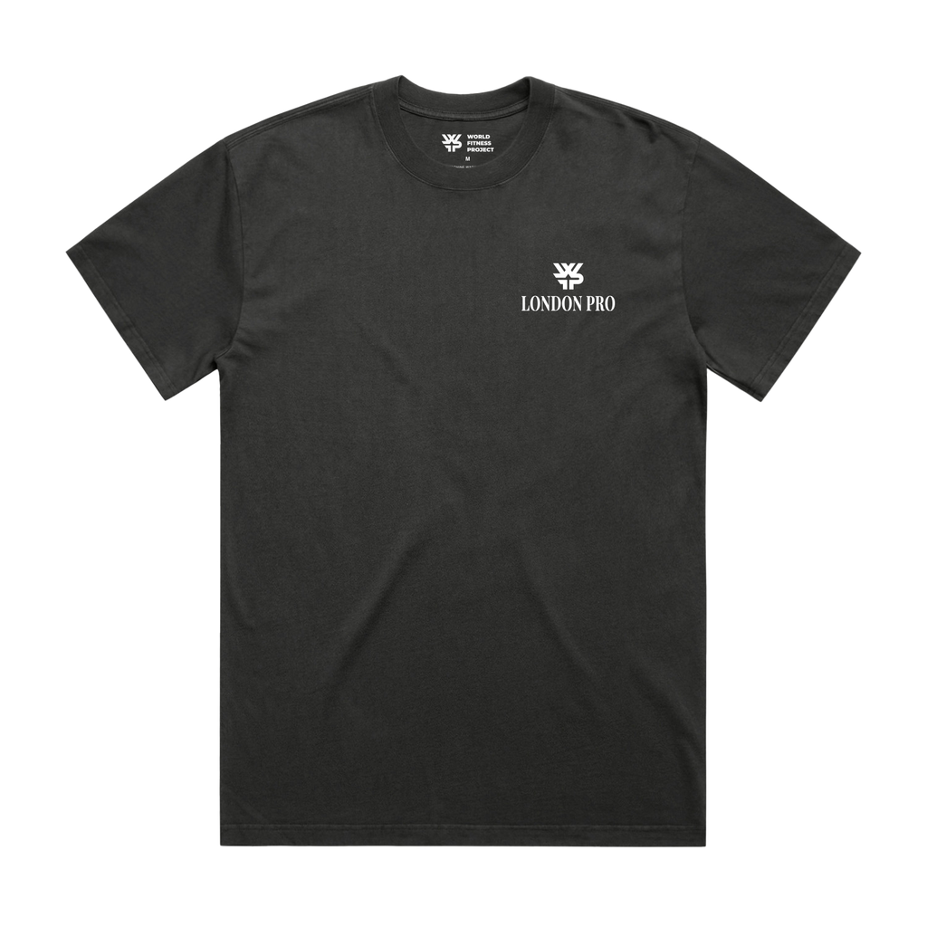 WFP London Pro Heavy Faded Tee- Coal