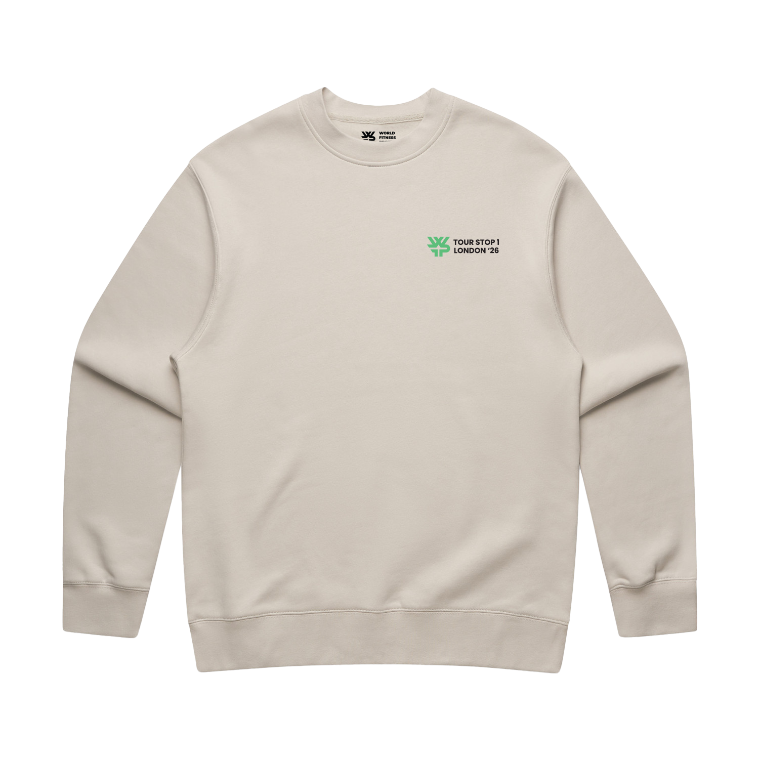 WFP London Pro Tower Bridge Crewneck- Bone