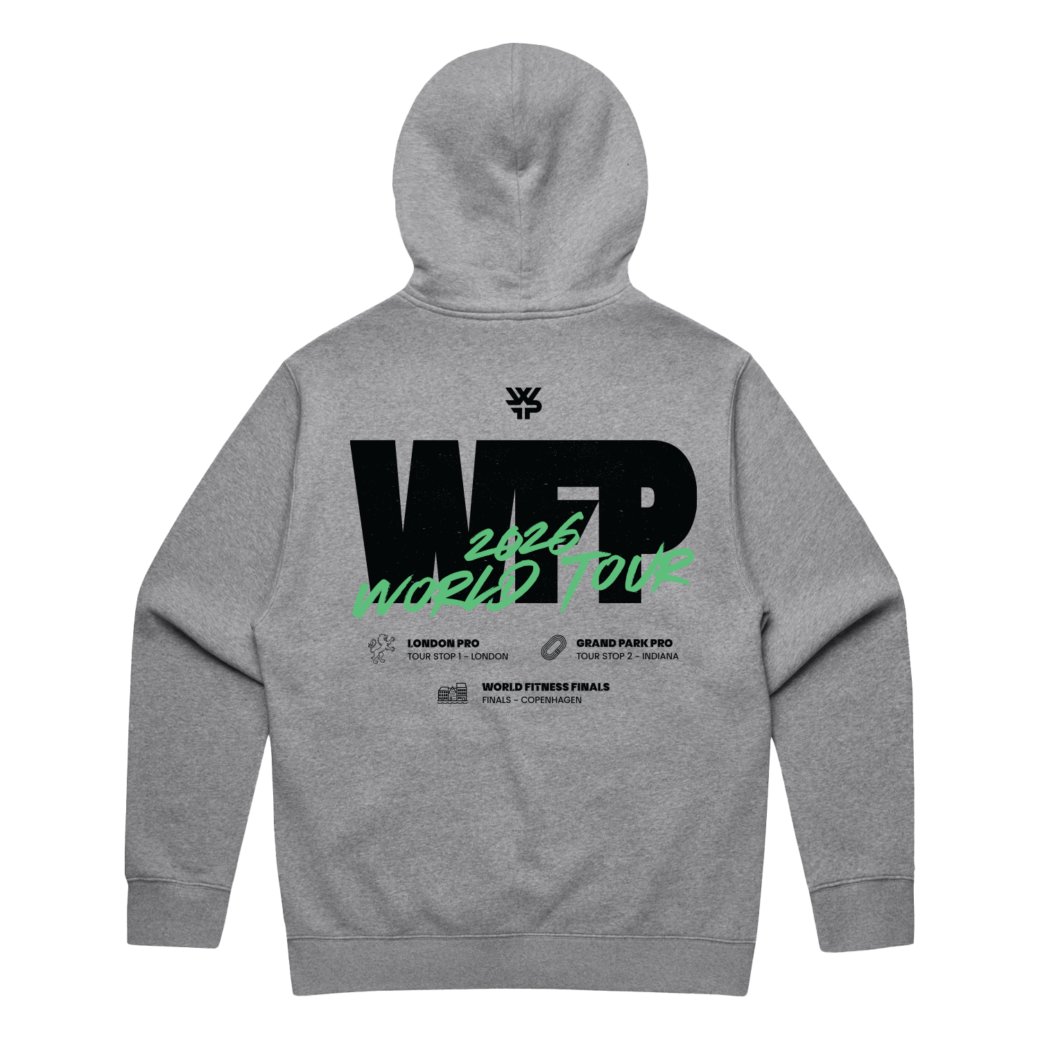 WFP '26 Tour Zip-Hoodie- Athletic Heather (STAFF PREORDER ONLY FOR PICKUP IN LONDON)