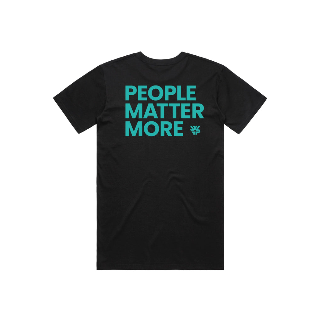 WFP People Matter More - Lifestyle Unisex Tee - Black