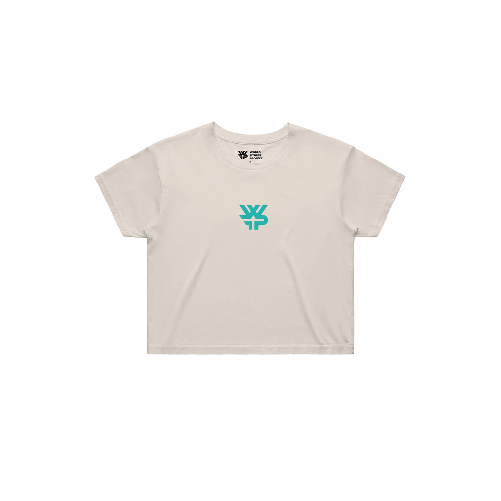 WFP People Matter More - Lifestyle Crop Tee - Bone